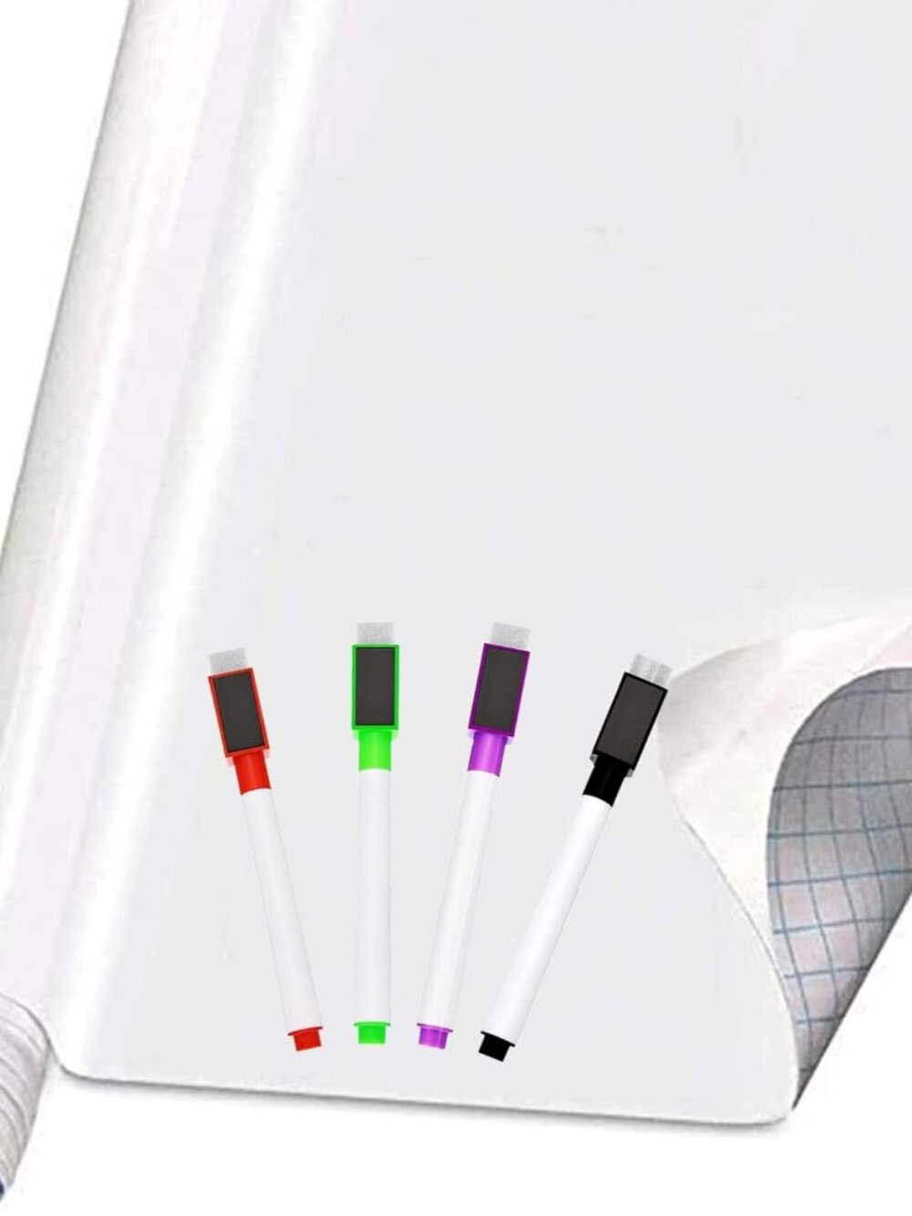 Self Adhesive White Board Paper - Dry Erase Wall Stickers Roll 17.7" x 78.7" 6.5